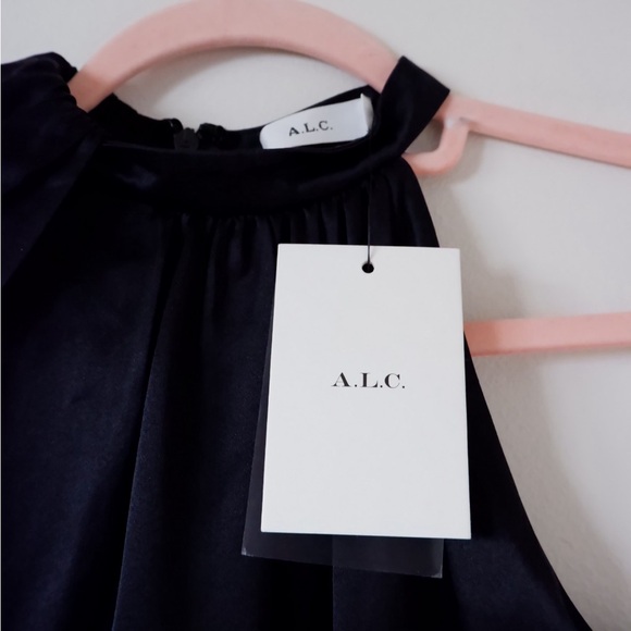 A.L.C. Piper Silk One Shoulder Top - Picture 7 of 11